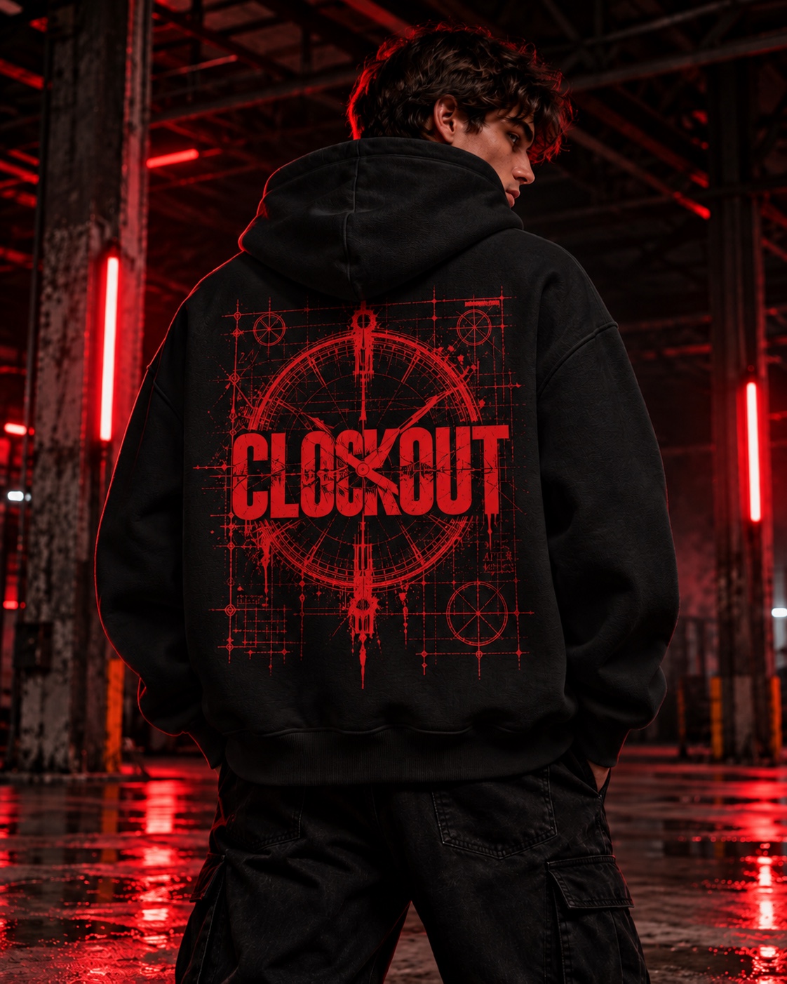 BLUEPRINT HOODIE espalda